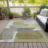 Piper Looms Chantille Blocks ACN2121 Fern Machine Washable Area Rug Outdoor Lifestyle Image Feature