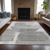 Piper Looms Chantille Blocks ACN2121 Linen Machine Washable Area Rug Lifestyle Image Feature