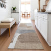 Piper Looms Chantille Blocks ACN2121 Mocha Machine Washable Area Rug Runner Lifestyle Image Feature