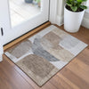Piper Looms Chantille Blocks ACN2121 Mocha Machine Washable Area Rug Scatter Lifestyle Image Feature