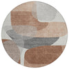 Piper Looms Chantille Blocks ACN2121 Paprika Machine Washable Area Rug Round Main Image