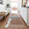 Piper Looms Chantille Blocks ACN2121 Paprika Machine Washable Area Rug Runner Lifestyle Image Feature