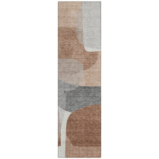 Piper Looms Chantille Blocks ACN2121 Paprika Machine Washable Area Rug Runner Main Image