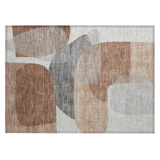 Piper Looms Chantille Blocks ACN2121 Paprika Machine Washable Area Rug Scatter Main Image
