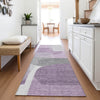 Piper Looms Chantille Blocks ACN2121 Purple Machine Washable Area Rug Runner Lifestyle Image Feature