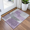 Piper Looms Chantille Blocks ACN2121 Purple Machine Washable Area Rug Scatter Lifestyle Image Feature