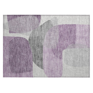 Piper Looms Chantille Blocks ACN2121 Purple Machine Washable Area Rug Scatter Main Image