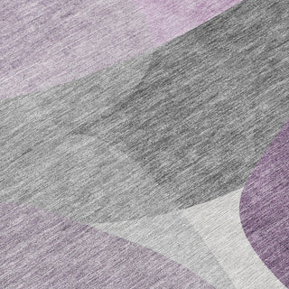 Piper Looms Chantille Blocks ACN2121 Purple Machine Washable Area Rug Swatch Image
