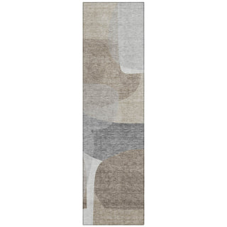 Piper Looms Chantille Blocks ACN2121 Taupe Machine Washable Area Rug Runner Main Image