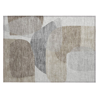 Piper Looms Chantille Blocks ACN2121 Taupe Machine Washable Area Rug Scatter Main Image