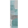 Piper Looms Chantille Blocks ACN2121 Teal Machine Washable Area Rug Runner Main Image