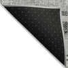 Piper Looms Chantille Stripes ACN2122 Black Machine Washable Area Rug Backing Image