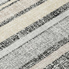 Piper Looms Chantille Stripes ACN2122 Black Machine Washable Area Rug Swatch Image