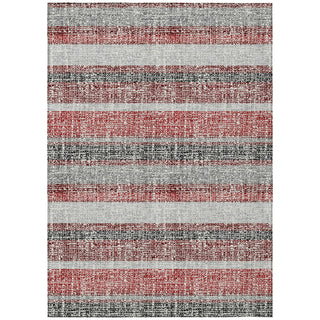 Piper Looms Chantille Stripes ACN2122 Burgundy Machine Washable Area Rug main image
