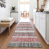 Piper Looms Chantille Stripes ACN2122 Burgundy Machine Washable Area Rug Runner Lifestyle Image Feature