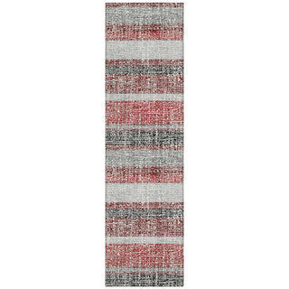 Piper Looms Chantille Stripes ACN2122 Burgundy Machine Washable Area Rug Runner Main Image