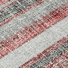Piper Looms Chantille Stripes ACN2122 Burgundy Machine Washable Area Rug Swatch Image