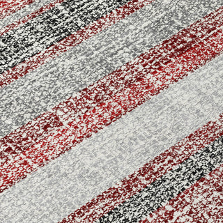 Piper Looms Chantille Stripes ACN2122 Burgundy Machine Washable Area Rug Swatch Image