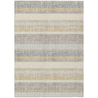 Piper Looms Chantille Stripes ACN2122 Gold Machine Washable Area Rug main image