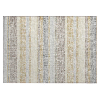 Piper Looms Chantille Stripes ACN2122 Gold Machine Washable Area Rug Scatter Main Image