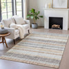 Piper Looms Chantille Stripes ACN2122 Gray Machine Washable Area Rug Lifestyle Image Feature