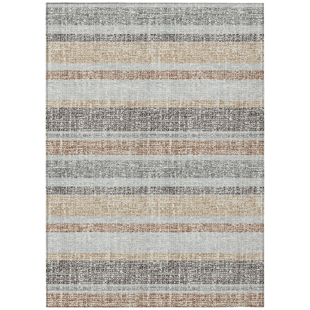 Piper Looms Chantille Stripes ACN2122 Gray Machine Washable Area Rug main image