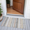 Piper Looms Chantille Stripes ACN2122 Gray Machine Washable Area Rug Scatter Outdoor Lifestyle Image Feature