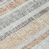 Piper Looms Chantille Stripes ACN2122 Gray Machine Washable Area Rug Swatch Image