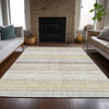 Piper Looms Chantille Stripes ACN2122 Ivory Machine Washable Area Rug Lifestyle Image Feature