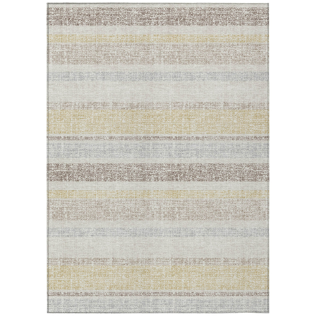 Piper Looms Chantille Stripes ACN2122 Ivory Machine Washable Area Rug main image
