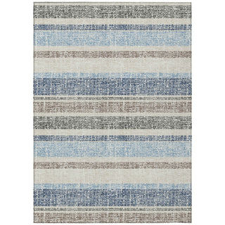 Piper Looms Chantille Stripes ACN2122 Navy Machine Washable Area Rug main image
