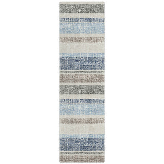 Piper Looms Chantille Stripes ACN2122 Navy Machine Washable Area Rug Runner Main Image