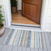 Piper Looms Chantille Stripes ACN2122 Navy Machine Washable Area Rug Scatter Outdoor Lifestyle Image Feature