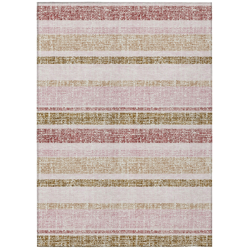 Piper Looms Chantille Stripes ACN2122 Pink Machine Washable Area Rug main image