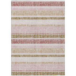 Piper Looms Chantille Stripes ACN2122 Pink Machine Washable Area Rug main image