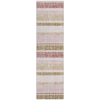 Piper Looms Chantille Stripes ACN2122 Pink Machine Washable Area Rug Runner Main Image
