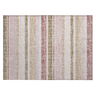 Piper Looms Chantille Stripes ACN2122 Pink Machine Washable Area Rug Scatter Main Image