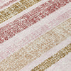 Piper Looms Chantille Stripes ACN2122 Pink Machine Washable Area Rug Swatch Image
