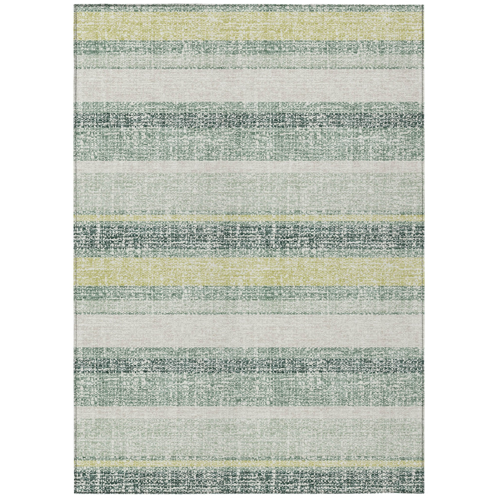 Piper Looms Chantille Stripes ACN2122 Seafoam Machine Washable Area Rug main image