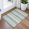Piper Looms Chantille Stripes ACN2122 Seafoam Machine Washable Area Rug Scatter Lifestyle Image Feature