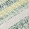 Piper Looms Chantille Stripes ACN2122 Seafoam Machine Washable Area Rug Swatch Image
