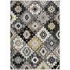 Piper Looms Chantille Ethnic ACN2123 Black Machine Washable Area Rug main image