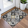 Piper Looms Chantille Ethnic ACN2123 Black Machine Washable Area Rug Scatter Lifestyle Image Feature