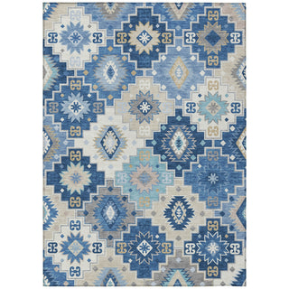 Piper Looms Chantille Ethnic ACN2123 Blue Machine Washable Area Rug main image