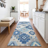 Piper Looms Chantille Ethnic ACN2123 Blue Machine Washable Area Rug Runner Lifestyle Image Feature