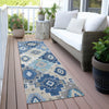 Piper Looms Chantille Ethnic ACN2123 Blue Machine Washable Area Rug Runner Outdoor Lifestyle Image Feature