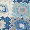 Piper Looms Chantille Ethnic ACN2123 Blue Machine Washable Area Rug Swatch Image