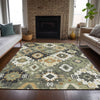 Piper Looms Chantille Ethnic ACN2123 Fern Machine Washable Area Rug Lifestyle Image Feature