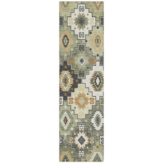 Piper Looms Chantille Ethnic ACN2123 Fern Machine Washable Area Rug Runner Main Image