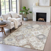 Piper Looms Chantille Ethnic ACN2123 Ivory Machine Washable Area Rug Lifestyle Image Feature